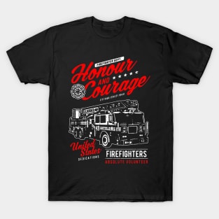 Honor and Courage Firefighters T-Shirt